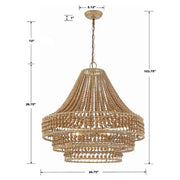Crystorama SIL-B6006 Silas 6-lt 27" Chandelier