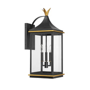 Crystorama SIM-803 Simpson 3-lt 25" Tall Outdoor Wall Sconce