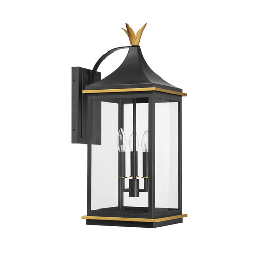 Crystorama SIM-803 Simpson 3-lt 25" Tall Outdoor Wall Sconce