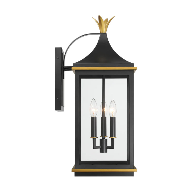 Crystorama SIM-803 Simpson 3-lt 25" Tall Outdoor Wall Sconce
