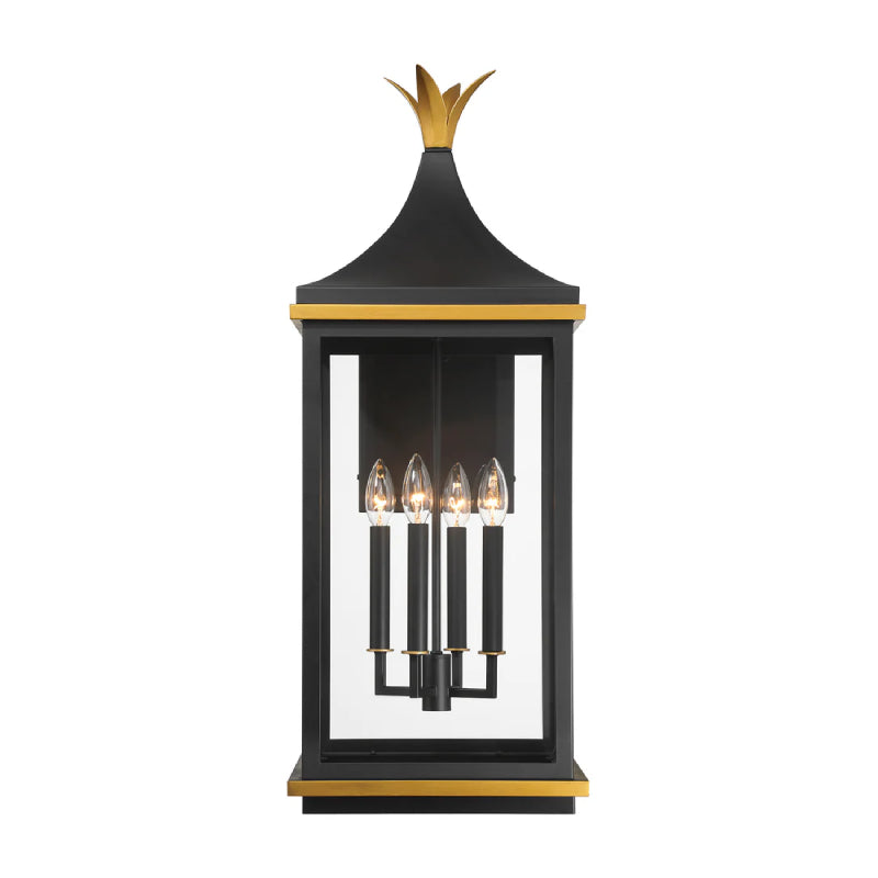 Crystorama SIM-804 Simpson 4-lt 32" Tall Outdoor Wall Sconce