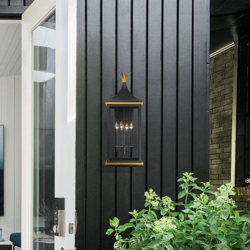 Crystorama SIM-804 Simpson 4-lt 32" Tall Outdoor Wall Sconce