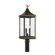 Crystorama SIM-809 Simpson 3-lt 28" Tall Outdoor Post Light