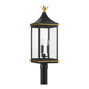 Crystorama SIM-809 Simpson 3-lt 28" Tall Outdoor Post Light