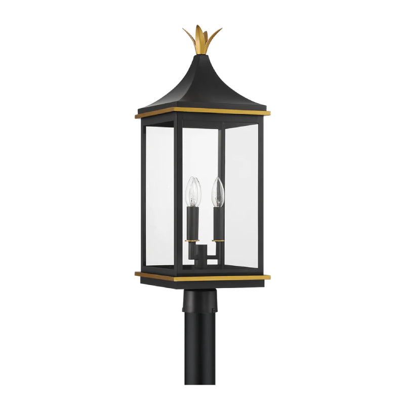 Crystorama SIM-809 Simpson 3-lt 28" Tall Outdoor Post Light