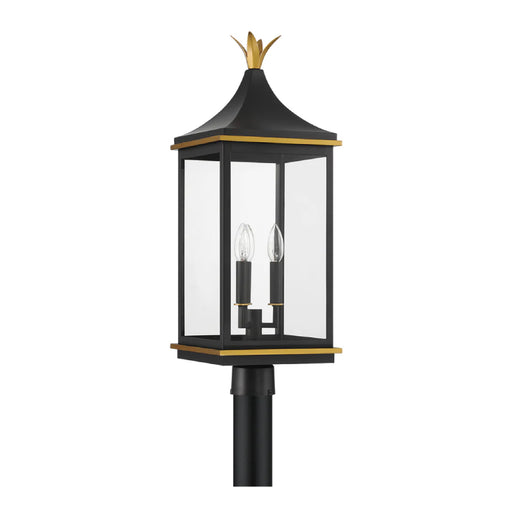 Crystorama SIM-809 Simpson 3-lt 28" Tall Outdoor Post Light