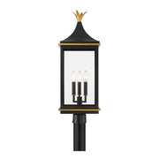 Crystorama SIM-809 Simpson 3-lt 28" Tall Outdoor Post Light