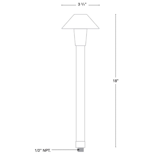 SPJ SPJ-SK18 18" Tall LED Outdoor Path Light
