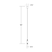 WAC SKC96 H/J/L/J2 Track Cable Suspension