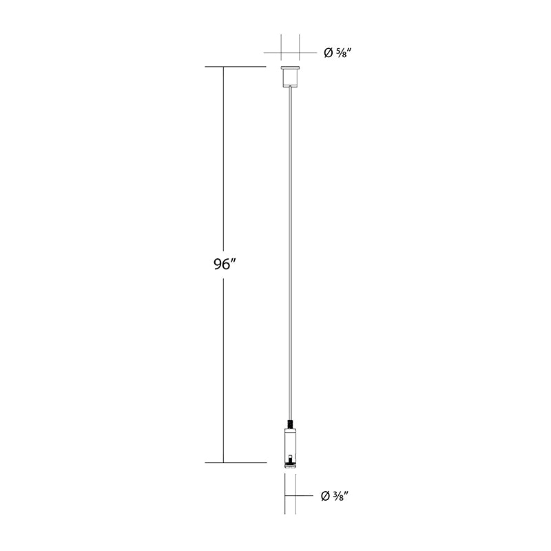 WAC SKC96 H/J/L/J2 Track Cable Suspension