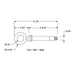 Bruck EXT/SKY-MAS Skyline Indoor/Outdoor Eyebolt Mount for Sheet Masonry