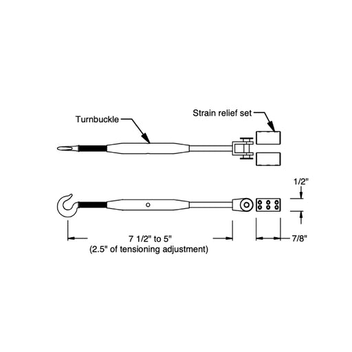 Bruck EXT/SKY-TB Skyline Indoor/Outdoor Turnbuckle