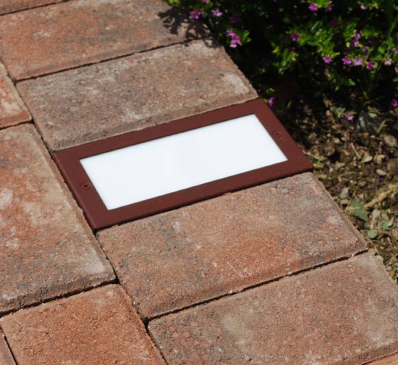 Focus Industries SL44LED 8" 2W Rectangle LED Paver Light, 3000K, 12V