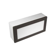 Focus Industries SL44LED 8" 2W Rectangle LED Paver Light, 3000K, 12V - Aluminum with Bronze Tex
