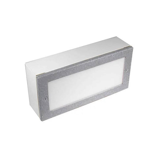 Focus Industries SL44LED 8" 2W Rectangle LED Paver Light, 3000K, 12V - Aluminum with Chrome