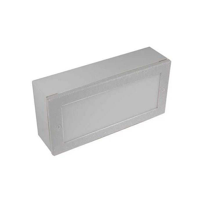 Focus Industries SL44LED 8" 2W Rectangle LED Paver Light, 3000K, 12V - Stainless Steel