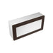 Focus Industries SL44LED 8" 2W Rectangle LED Paver Light, 3000K, 12V - Aluminum with Weathered Brown