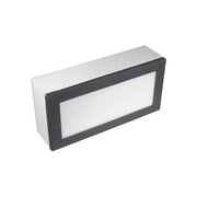 Focus Industries SL44LED 8" 2W Rectangle LED Paver Light, 3000K, 12V - Aluminum with Weathered Iron
