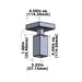 Focus Industries SL63CME 2" LED Surface Mount, 120V