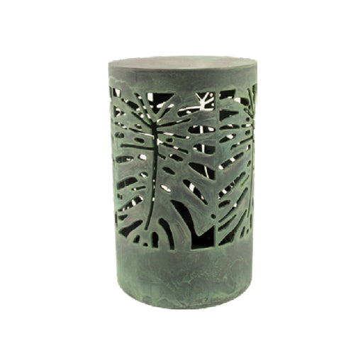 Focus Industries SL67 6" Tall LED Round Candle Lantern, Monstera