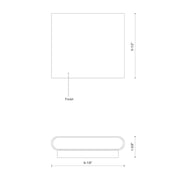 Kuzco AT68006-UNV Slate 1-lt 6" LED Outdoor Wall Sconce, 120-277V
