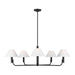 Visual Comfort SLC1005 Colfax 5-lt 41" LED Large Chandelier - Aged Iron