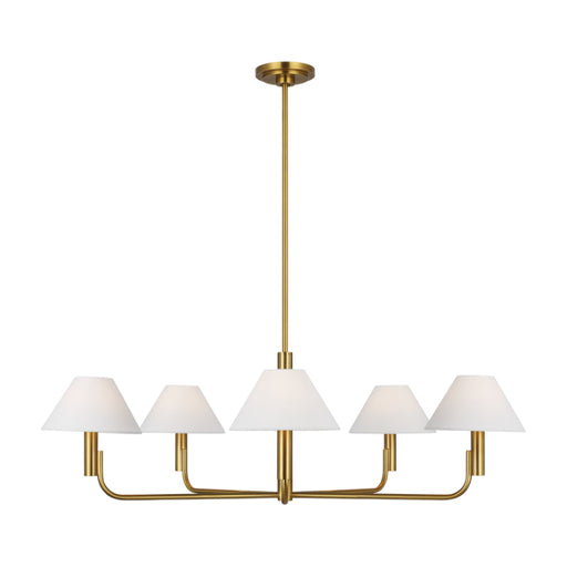 Visual Comfort SLC1005 Colfax 5-lt 41" LED Large Chandelier - Burnished Brass