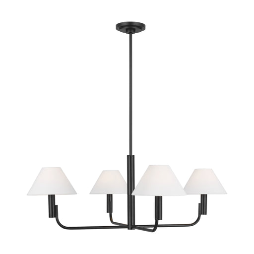 Visual Comfort SLC1014 Colfax 4-lt 35" LED Medium Chandelier - Aged Iron