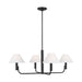 Visual Comfort SLC1014 Colfax 4-lt 35" LED Medium Chandelier - Aged Iron