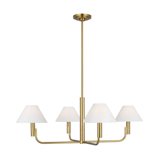 Visual Comfort SLC1014 Colfax 4-lt 35" LED Medium Chandelier - Burnished Brass