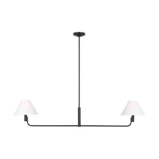 Visual Comfort SLC1022 Colfax 2-lt 55" LED Medium Linear Chandelier - Aged Iron