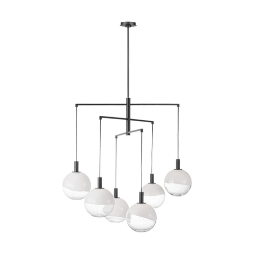 Visual Comfort SLC1036 Torian 6-lt 40" LED Extra Large Chandelier - Aged Iron