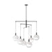 Visual Comfort SLC1036 Torian 6-lt 40" LED Extra Large Chandelier - Aged Iron