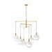 Visual Comfort SLC1036 Torian 6-lt 40" LED Extra Large Chandelier - Burnished Brass