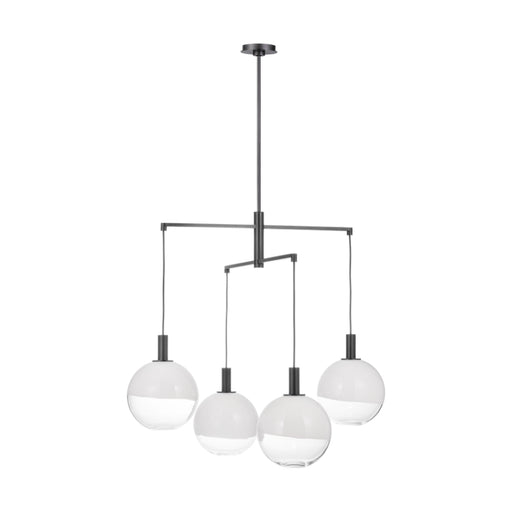 Visual Comfort SLC1044 Torian 4-lt 33" LED Large Chandelier - Aged Iron