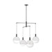 Visual Comfort SLC1044 Torian 4-lt 33" LED Large Chandelier - Aged Iron