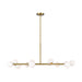 Visual Comfort SLC10612 Altair 12-lt 44" LED Extra Large Chandelier - Burnished Brass