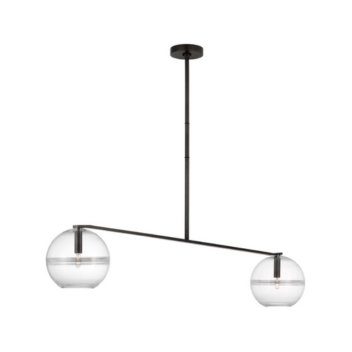 Visual Comfort SLCH356C-L Lowing 2-lt 59" LED Chandelier - Blackened Forged