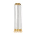 Visual Comfort SLCH515 Cupola Alabaster 8-lt 11" LED Chandelier - Hand Rubbed Antique Brass