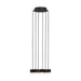 Visual Comfort SLCH521 Gable Alabaster 6-lt 10" LED Chandelier - Nightshade Black