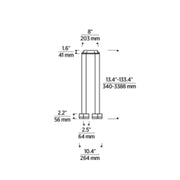 Visual Comfort SLCH521 Gable Alabaster 6-lt 10" LED Chandelier