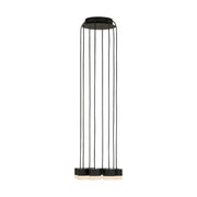 Visual Comfort SLCH522 Gable Alabaster 8-lt 10" LED Chandelier - Nightshade Black