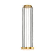 Visual Comfort SLCH522 Gable Alabaster 8-lt 10" LED Chandelier - Hand Rubbed Antique Brass