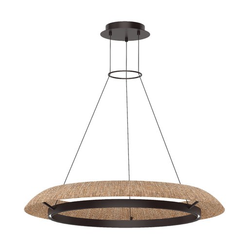 Visual Comfort SLCH558 Noa 39" LED Chandelier - Bronze/Natural