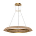 Visual Comfort SLCH558 Noa 39" LED Chandelier - Hand Rubbed Antique Brass/Natural