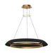 Visual Comfort SLCH558 Noa 39" LED Chandelier - Hand Rubbed Antique Brass/Washed Black