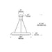 Visual Comfort SLCH558 Noa 39" LED Chandelier