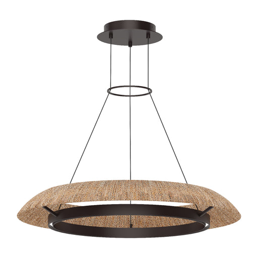 Visual Comfort SLCH559 Noa 33" LED Chandelier - Bronze/Natural