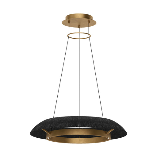 Visual Comfort SLCH560 Noa 27" LED Chandelier - Hand Rubbed Antique Brass/Washed Black
