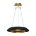 Visual Comfort SLCH560 Noa 27" LED Chandelier - Hand Rubbed Antique Brass/Washed Black